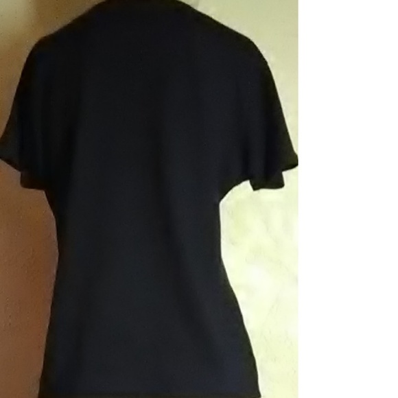 Bit & Bridal Navy Cotton Knit Top Size L - Picture 2 of 5